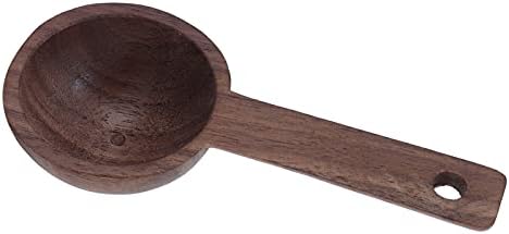  Coffee Scoop, Wooden Measuring Spoon Walnut Teaspoon Coffee Accessories Coffee Bean Measuring Spoon For Coffee Tea Sugar Dlour Spices(2)