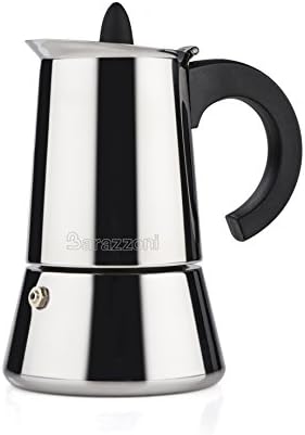  La Cafetiere Inox 2 Cups. Product Certified By The Accademia Italiana Maestri Del Caffè. Suitable For Induction.