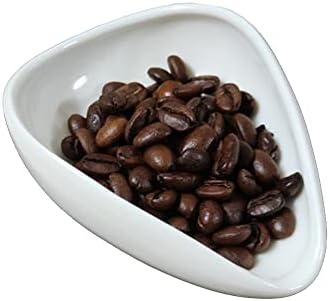  2pcs Ceramic Coffee Scoops Coffee Bean Weighing Bowls Coffee Powder Spoon