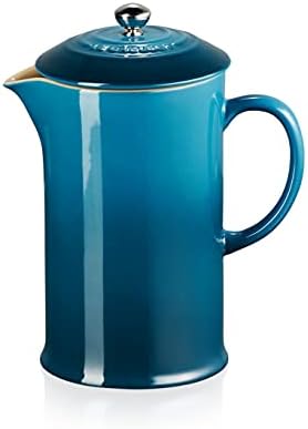 Le Creuset Stoneware French Press, 34 Oz., Deep Teal