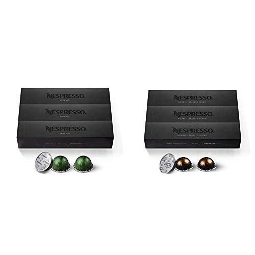 Nespresso Capsules VertuoLine, Intenso, Dark Roast Coffee, Coffee Pods, Brews 7.77 Ounce (VERTUOLINE ONLY), 10 Count (Pack Of 3)