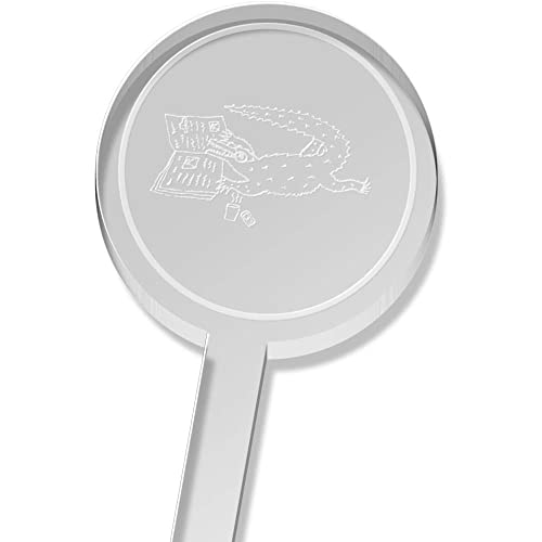  Azeeda 5 X 'Reading Crocodile' Tall Drink Stirrers/Swizzle Sticks (DS00053061)