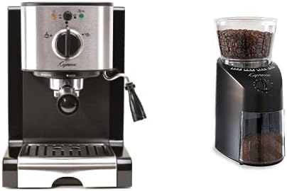  116.04 Pump Espresso And Cappuccino Machine EC100, Black And Stainless