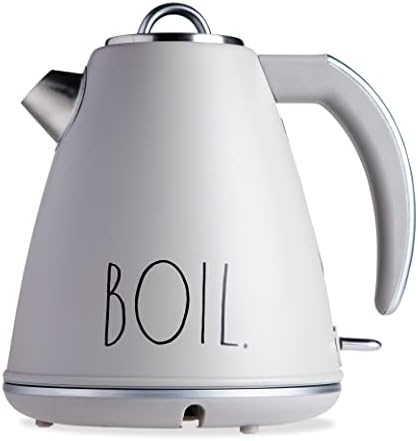  Electric Water Kettle - Stainless Steel Coffee Maker, 1.5 Liter Tea Kettle, Electric Hot Water Kettle With Automatic Shut Off Boil-Dry Protection, 1500 Watt Boiling Power (Cream)