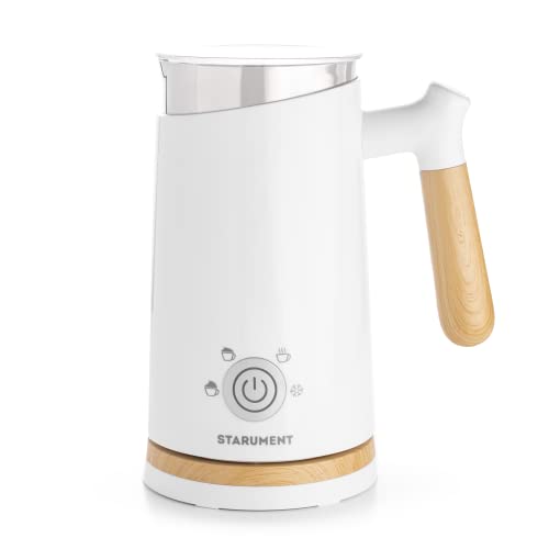  Tarument Electric Milk Frother - Automatic Milk Foamer & Heater For Coffee, Latte, Cappuccino, Other Creamy Drinks - 4 Settings For Cold Foam, Airy Milk Foam, Dense Foam & Warm Milk - Easy To Use