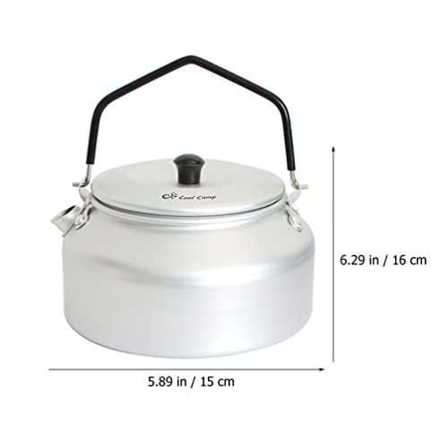  CALLARON Camping Tea Kettle Aluminum Alloy Teapot Portable Coffee Pot Whistling Water Kettle Hot Water Pot For Outdoor Hiking Picnic Stove Top