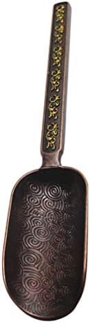  Chinese Tea Set Tea Scoop Metal Bath Salt Vintage Loose Leaf Tea Copper Measuring Shovel Coffee Scooper For Bath Salts Milk Coffee Candy Tea Bath Salt Scoop