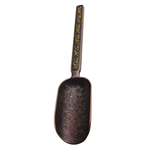  Chinese Tea Set Tea Scoop Metal Bath Salt Vintage Loose Leaf Tea Copper Measuring Shovel Coffee Scooper For Bath Salts Milk Coffee Candy Tea Bath Salt Scoop