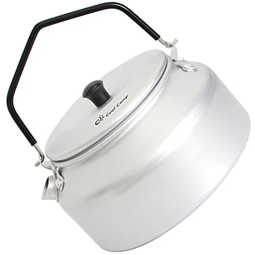  CALLARON Camping Tea Kettle Aluminum Alloy Teapot Portable Coffee Pot Whistling Water Kettle Hot Water Pot For Outdoor Hiking Picnic Stove Top