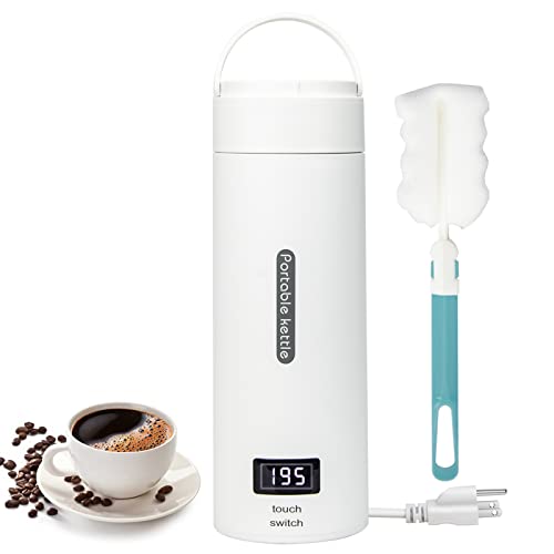  Ravel Electric Kettle, 380ml Small Portable Electric Kettle With 4 Variable Temp Preset, 304 Stainless Steel Mini Electric Coffee Tea Kettle With Auto Shut Off & Boil Dry Protection Water Boiler