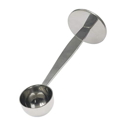  2-in-1 Coffee Scoop Stainless Steel Measuring And Tamping Coffee Spoon(15ml)-1pc