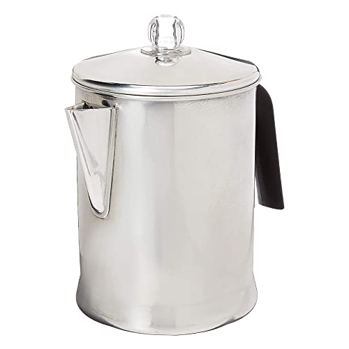  Today Aluminum Stove Top Percolator Maker Durable, Brew Coffee On Stovetop, 9 Cup
