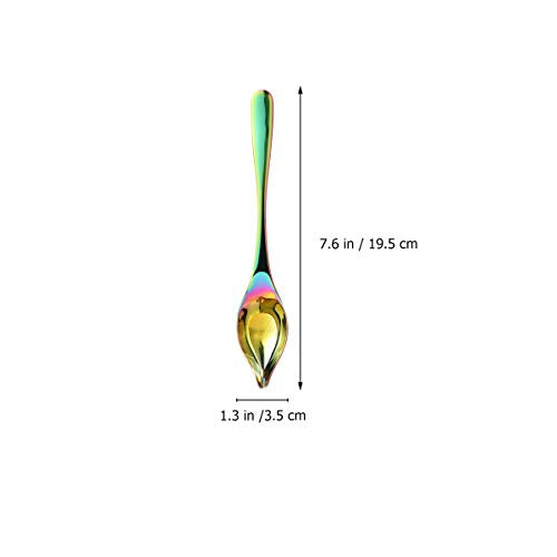  Decorating Spoon Stainless Seasoning Scoop Pointed Chocolate Spoon Precision Drawing Decorating Culinary Pencil For Cake Dessert Coffee Plate Dish Sauce