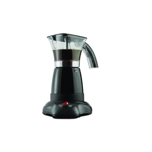  Electric Moka Pot Espresso Machine, 6-Cup, Black
