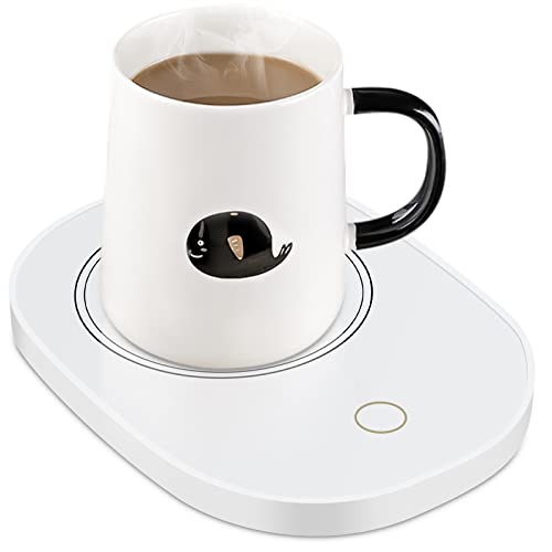  Coffee Mug Warmer, Auto Shut On/Off Electric Candle Wax Warmer, Temperature Heating Smart Coffee Warmer For Tea Beverage Milk Cocoa Water Office Home Travel
