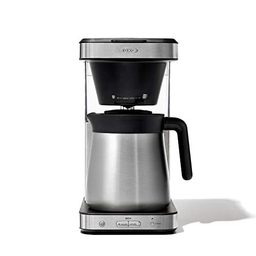 OXO Brew 8 Cup Coffee Maker, Stainless Steel & Brew Conical Burr Coffee Grinder