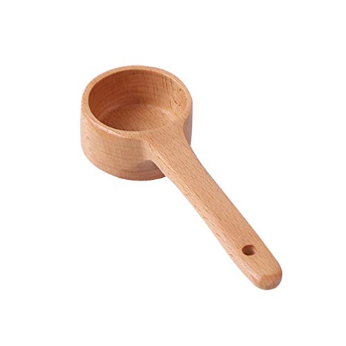  Wooden Coffee Spoon Coffee Bean Measuring Scoop Long Handle Loose Tea Spoon Measuring Tablespoon Wood Spoon Measurer