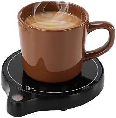  200W Coffee Mug Warmer For Desk (Up To 212 ℉), 5 Temperature Levels & 8-Hours Auto Shut Off Coffee Cup Warmer For Warming & Heating Coffee, Milk, Tea, Hot Chocolate, Etc.(No Cup)(Black, RD01)