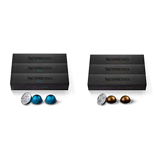 Nespresso Capsules VertuoLine, Intenso, Dark Roast Coffee, Coffee Pods, Brews 7.77 Ounce (VERTUOLINE ONLY), 10 Count (Pack Of 3)