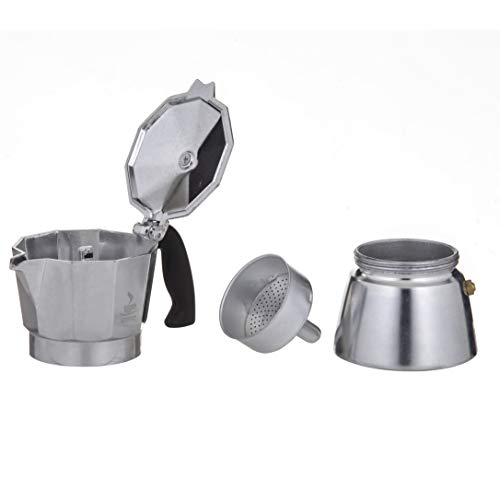 GEFU Efu Espresso Maker Lucino, Accessories For Coffee, 3 Cups, Aluminium/ Plastic, 16070