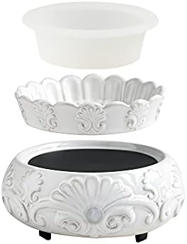  Candle Warmer Mug Warmer On Desk Heating, Electric Warmer For Home & Office (White)