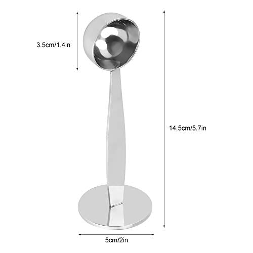  Coffee Scoop Dual Purpose Stainless Steel Multi Function Table Spoon For Espresso Scooper Measuring And Tamping (15ml)