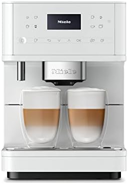  NEW Miele CM 6160 MilkPerfection Automatic Wifi Coffee Maker & Espresso Machine Combo, Lotus White - Grinder, Milk Frother