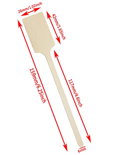  6.2 Inch Wood Coffee Stirrers Eco Friendly Biodegradable Stir Sticks For Tea Hot Cold Beverages(100 Pcs)