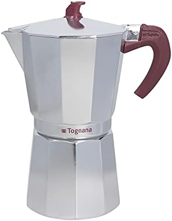  Extra Style Stovetop Coffee/Espresso Maker Moka Pot, 6-Cup,Silver