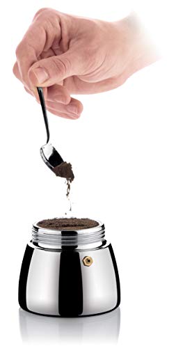  Espresso Maker, Stainless Steel, Silver, 18 Cm