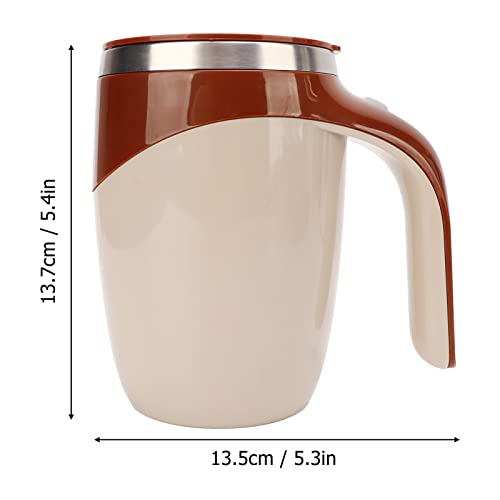  Magnetic Mixing Coffee Mug, Rapid Cooling Multifunctional Electric Stirring Cup 380ml Capacity For Home For Office