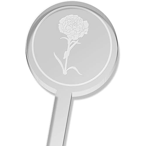 Azeeda 5 X 'Carnation Flower Silhouette' Tall Drink Stirrers/Swizzle Sticks (DS00053238)