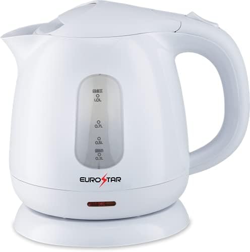  1.0L Plastic Electric Kettle, (RED)