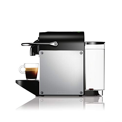 Nespresso Pixie Coffee And Espresso Machine By De'Longhi With Milk Frother, Aluminum, 34 Ounces