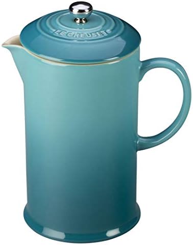 Le Creuset Stoneware French Press, 34 Oz., Deep Teal