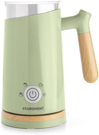  Tarument Electric Milk Frother - Automatic Milk Foamer & Heater For Coffee, Latte, Cappuccino, Other Creamy Drinks - 4 Settings For Cold Foam, Airy Milk Foam, Dense Foam & Warm Milk - Easy To Use