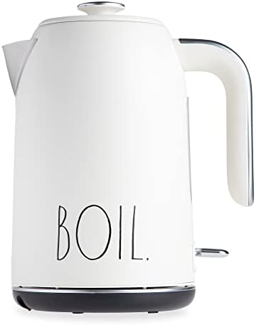  Electric Water Kettle - Stainless Steel Coffee Maker, 1.5 Liter Tea Kettle, Electric Hot Water Kettle With Automatic Shut Off Boil-Dry Protection, 1500 Watt Boiling Power (Cream)