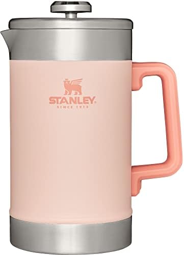 Stanley French Press 48oz With Double Vacuum Insulation, Stainless Steel Wide Mouth Coffee Press, Large Capacity, Ergonomic Handle, Dishwasher Safe