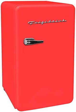 FRIGIDAIRE EFR372-PINK 3.2 Cu Ft Pink Retro Compact Rounded Corner Premium Mini Fridge & Keurig K-Mini Coffee Maker, Single Serve K-Cup Pod Coffee Brewer, 6 To 12 Oz. Brew Sizes, Dusty Rose
