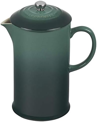 Le Creuset Stoneware French Press, 34 Oz., Deep Teal