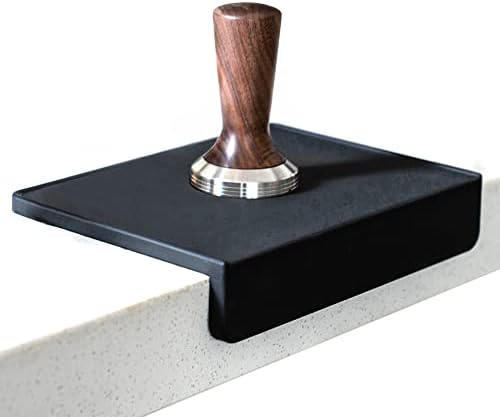  Espresso Tamping Mat, Coffee Tamper Mat, Black Silicone Food Grade Pad, 8Inch X 6Inch Coffee Tamp Station, Espresso Accessory, Waterproof And Heat Resistant