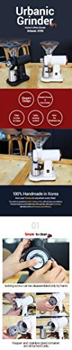  070s Electric Coffee Grinder (110~220v) / Flat Stainless Steel Burr 60mm / 20 Steps Can Be Set (Black)(Made In Korea)