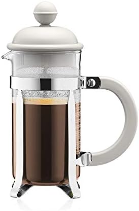 Bodum ODUM Caffettiera 3 Cup French Press Coffee Maker, White, 0.35 L, 12 Oz