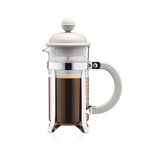 Bodum ODUM Caffettiera 3 Cup French Press Coffee Maker, White, 0.35 L, 12 Oz