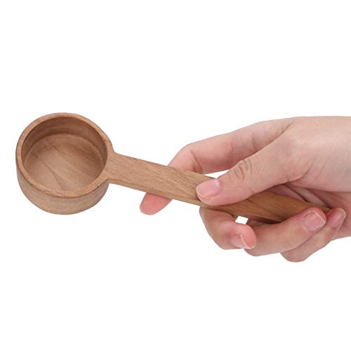  Offee Scoop For Ground Coffee, Black Walnut Wooden Coffee Measuring Spoon For Coffee Beans Or Tea 8g/10g(Long Handle)