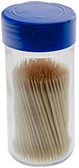  Marketing Holders Toothpick Dispenser Glass Jar Shaker Bottle Holder 4 Oz Container With Seal-able Red Flip Cap Qty 1