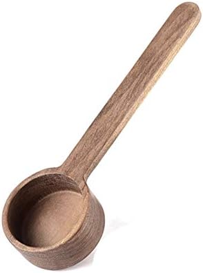 Offee Spoons, Wooden Tablespoon Scoop, CISHNOU Wooden Coffee Ground Spoon, Measuring For Ground Beans Or Tea, Soup Cooking Mixing Stirrer Kitchen Tools Utensils, 1 Wooden Tea Scoop(3.86 Inches)