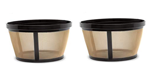 Mr. Coffee® 2 X Permanent Basket-Style Gold Tone Coffee Filter Designed For Mr. Coffee 10-12 Cup Basket-Style Coffeemakers