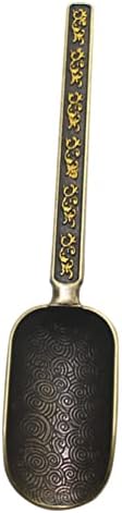  Chinese Tea Set Tea Scoop Metal Bath Salt Vintage Loose Leaf Tea Copper Measuring Shovel Coffee Scooper For Bath Salts Milk Coffee Candy Tea Bath Salt Scoop