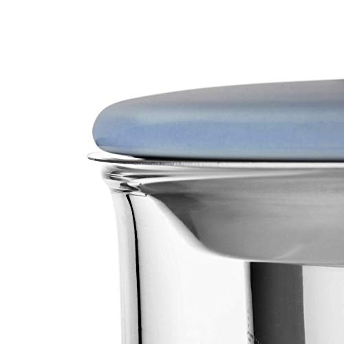  IVA Minima Eva Infuser Tea Mug Glass/Hazy Blue- 400 Ml / 14 Oz